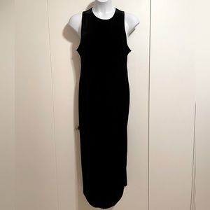 INC Long Black Velvet Dress